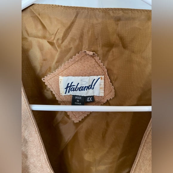 Leather Suede Vest Size 4X - Picture 3 of 5